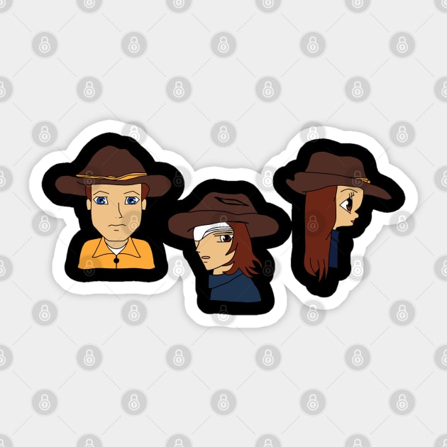 grimes family Sticker by tiffytiff